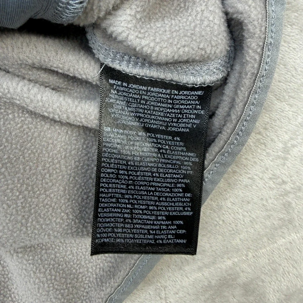 The North Face Fleece Jacket Mens Medium Grey Full Zip Heathered Outdoors Hiking